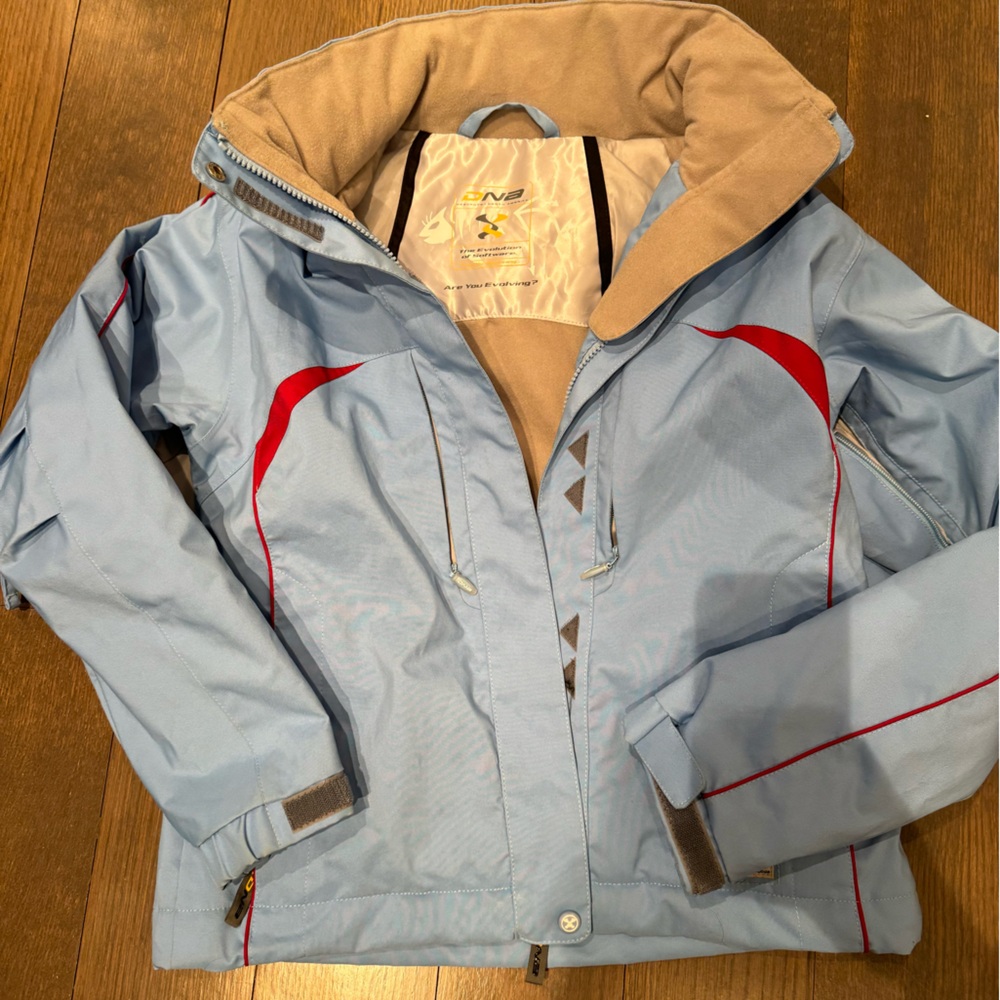 Descente Light Blue Ski Jacket, Size 4